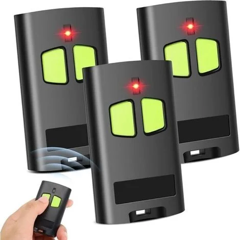 Set di 3 telecomandi per cancello compatibile con Benincà TO.GO 2VA, telecomando per porta da garage a 2 canali da 433,92 MHz, telecomando con codice rolling avanzato e doppia codifica rolling code