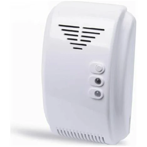 Rilevatore di gas, rilevatore di gas 12V, allarme, propano, butano, GPL, camper, autocaravan, bianco