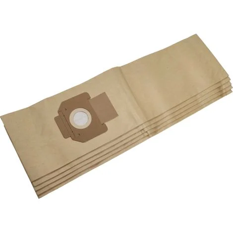 vhbw 5x sacchetto compatibile con Würth ISS 55 aspirapolvere - carta, 84cm x 20cm Marrone