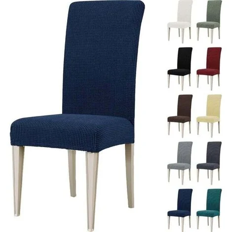 Coprisedia elasticizzato, coprisedia universale, coprisedia lavabile, blu (4 pezzi)