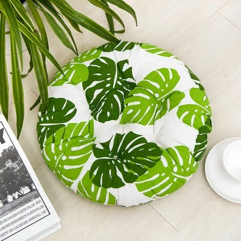 4 cuscini per sedie 40x40 cm, cuscini per sedie per interni ed esterni - cuscini per sedie decorativi per mobili da giardino. (Rotondi, C)