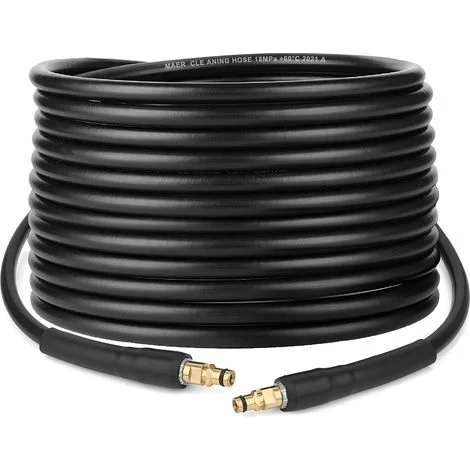 [MAI UTILIZZATO]Tubo di ricambio Tubo di prolunga per tubo di ricambio ad alta pressione per idropulitrice Karcher serie K K2 K3 K4 K5 K6 K7 Connettore rapido Click Plug (10 m)