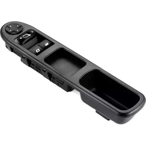 Interruttore alzacristalli elettrico anteriore sinistro lato guida 6554.QC, interruttore regolatore alzacristalli compatibile per Peugeot 207 - Keyoung