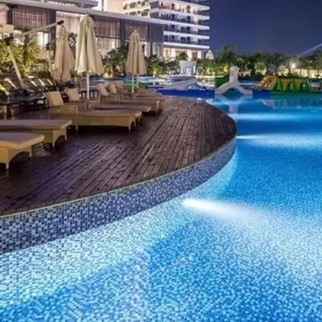 Luci LED ad alta potenza per piscina con cambio colore RGB remoto, IP68 impermeabile con 108 LED, luci subacquee interrate per piscina, laghetto, vasca da bagno, (bianco 1 pz)