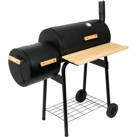 BBQ-Toro BBQ Smoker GrillCarrello per barbecue a carbonella, Barbecue a carbonella