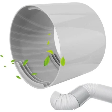 Adattatore per tubo di scarico del condizionatore d'aria Ø13cm - Connettore per tubo di ventilazione in PVC, raccordo per tubo di scarico del condizionatore d'aria portatile