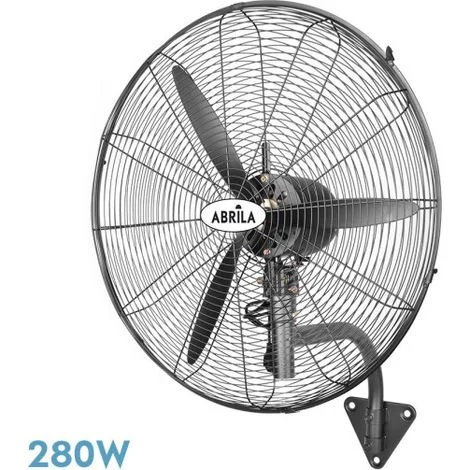 Ventilatore da parete industriale "Borrasca", orientabile, fisso e rotante (motore AC 280W, 3 velocità)