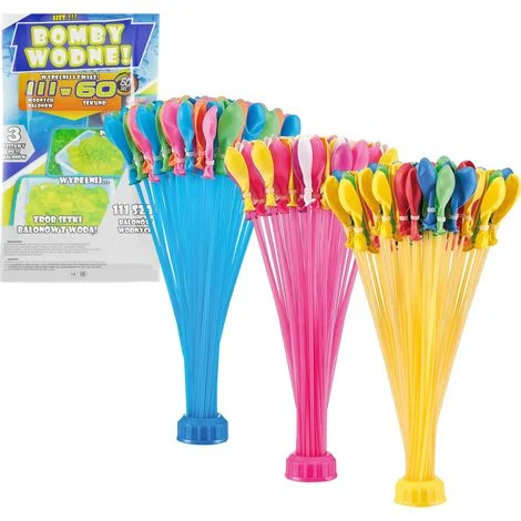 VERGIONIC Palloncini d'acqua 111 pezzi - Riempimento rapido. Divertimento estivo