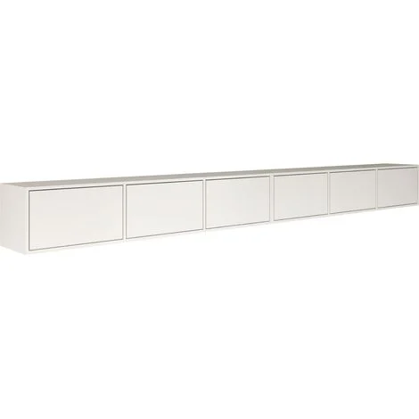 Selsey Framme – Mobile TV sospeso con sei ante a ribalta 300 cm, bianco