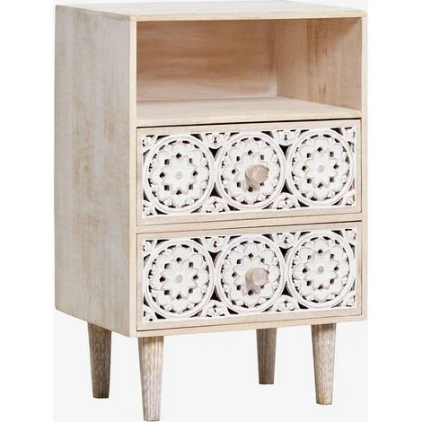 Comodino 35x30 cm in legno di mango Ardel SKLUM