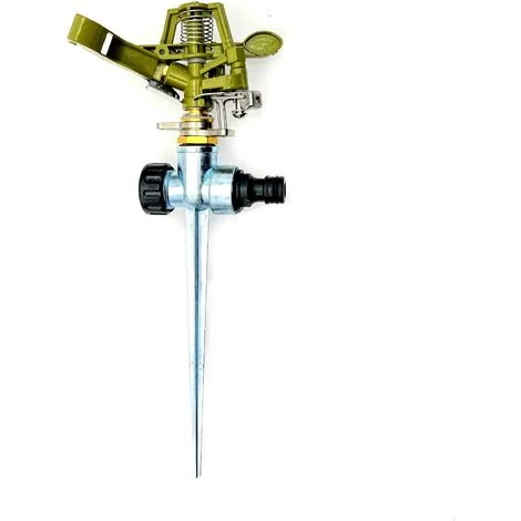 Irrigatore a impulsi rotante a 360 gradi in lega di zinco per giardino, prato, irrigatore da giardino, spruzzatore per irrigazione