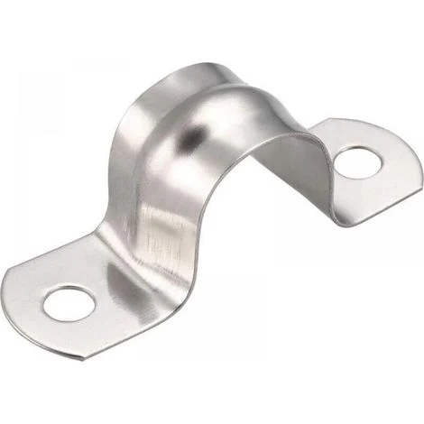 30 fascette stringitubo in acciaio inox 304 da 20 mm a U per fissaggio di tubi a forma di U