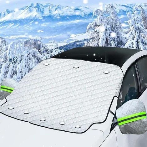 Telo copri parabrezza magnetico antigelo Ulisem 186x120cm - Protezione universale contro neve, raggi UV e polvere - Telo copri parabrezza pieghevole per auto