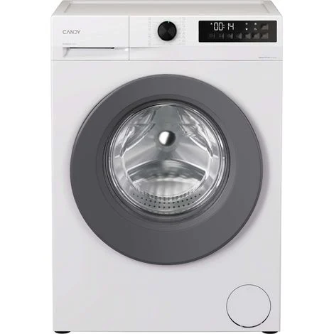 Candy ProWash 300, Lavatrice Carica Frontale 9 KG, 20% più efficente della classe A, 1400 giri, Bianco, Inverter, Fresh Vapor, 8 Cicli Rapidi, GD 49G8-S