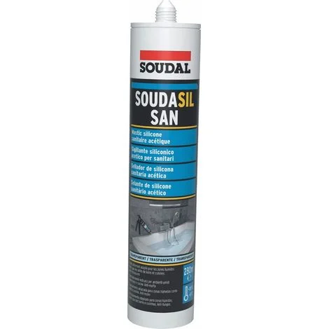 Cartuccia sanitaria trasparente 280ml Soudal