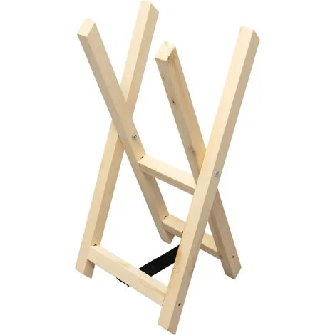 Cavalletto in legno WERKAPRO con 2 supporti per il taglio della legna
