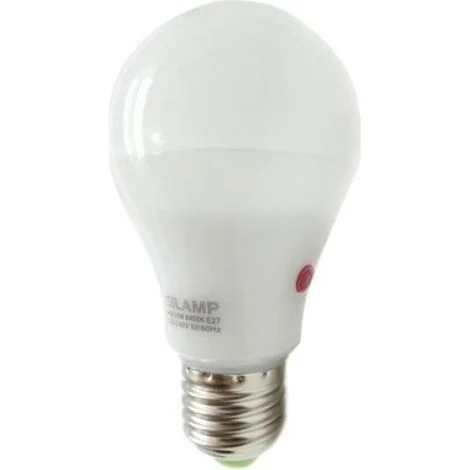 Lampadina led crepuscolare 10w vivalamp con sensore luce si accende al buio kit 2 pezzi