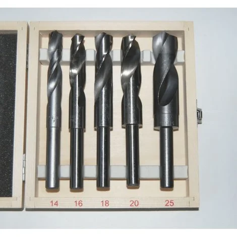 PUNTE TRAPANO 5pz PER FERRO HSS 14 25MM RIDOTTE METALLO ACCIAIO PUNTA CASSETTA S