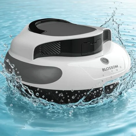 BLOSSOM Robot Pulitore Piscina Senza Fili, 4 Modalità, 90㎡, Autonomia 120min, 5000mAh, per Piscine InterrateAspirapiscina Robot