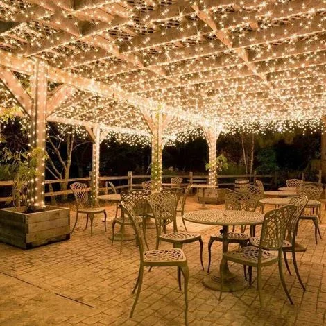 Luci a stringa da 20 m con 200 LED, ideali per esterni e interni, carnevale, matrimoni e giardini.