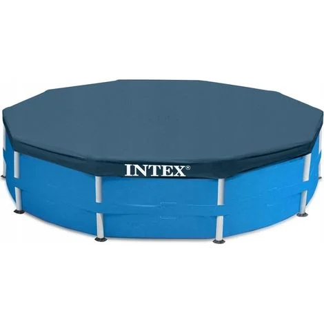 Intex Copertura protettiva per piscina tubolare rotonda blu 3,66 m