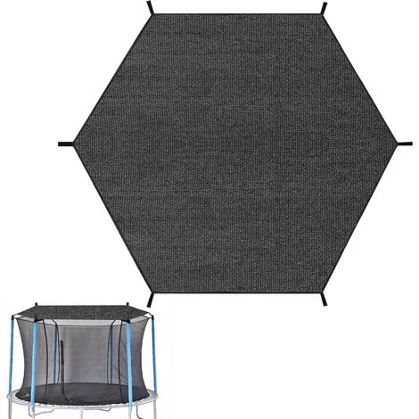 Telo ombreggiante per trampolino, ombrellone a 6 pali per area giochi esterna, copertura ombreggiante per trampolino (183 cm)