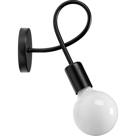 APPLIQUE da PARETE 392199 PARADISE NERO SFERA 1-PUNTI LUCE E27 15X13,5X19,5CM