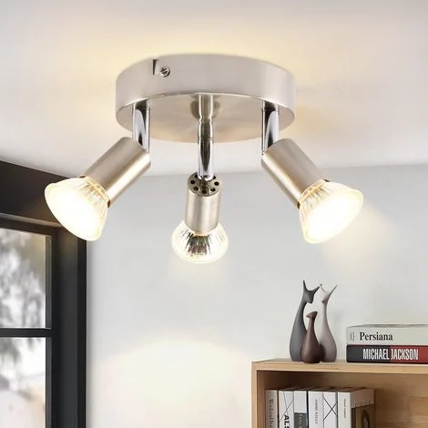 GBLY Faretto da soffitto Lampada da cucina LED GU10 - Soffitto 3rotonda Lampada da corridoio moderna 350° Faretti da soffitto per cucine corridoio camera da letto soggiorno - senza lampadina