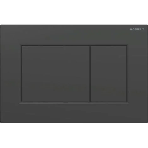 Aptel Geberit Sigma01 placca di comando nera lucida quadrata