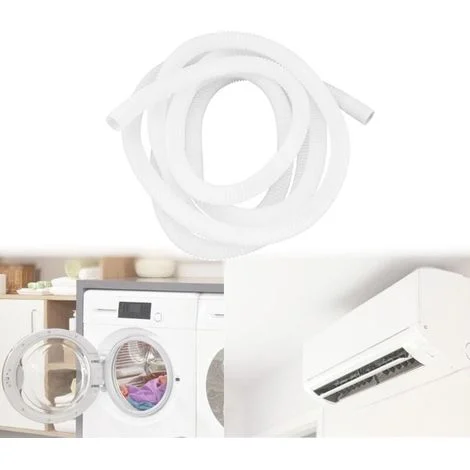 Kit di scarico per condizionatori d'aria, tubo di scarico universale, tubo di scarico per lavatrice, tubo di scarico della condensa per condizionatori d'aria, lavatrici (2 m)
