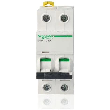 SCHNEIDER A9F79232 - Interruttore Magnetotermico (automatico) 2 Poli C 32A 6000A serie iC60N
