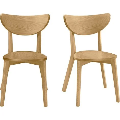 Set di 2 sedie quercia LEENA
