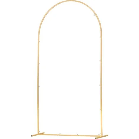 Mophorn Supporto per fondale ad arco in metallo 2,2 x 1,2 m, struttura robusta e facile da assemblare, set per decorazioni di feste, matrimoni, compleanni e cerimonie