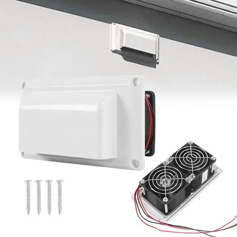 Ventilatore di scarico applicabile, ventilatore laterale per camper 12V 25W, griglia di ventilazione interna, set di ventilatori di scarico con viti di montaggio, caravan, camper, rimorchio, accessori