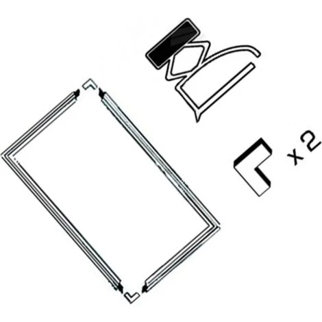 Kit 2 guarnizioni soletta L 1300 X 700 mm (parte frigorifero) - Frigorifero, congelatore - .Toutes marques - 4367937
