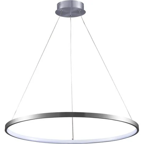 Lampada a sospensione LED ad anello Polux LEA nichel 20W 4000K