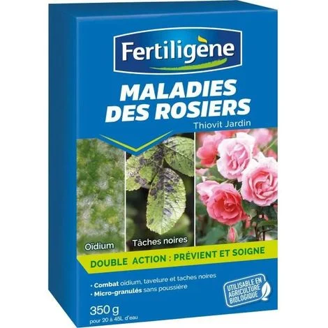 Fungicida fertiligene malattie delle rose 350g azione doppia