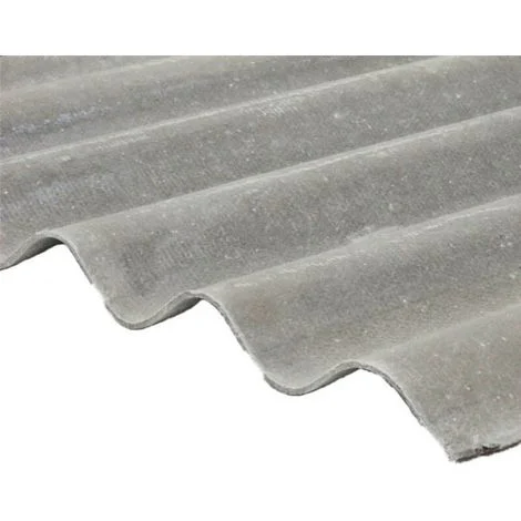 Lastra in fibrocemento senza amianto grigia 92x152cm
