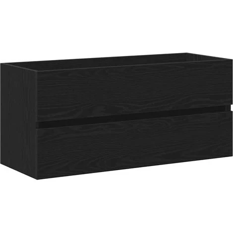 Maison Exclusive - Mobile Lavabo Rovere Nero 100x38,5x45 cm Legno Multistrato