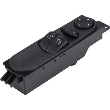 Interruttore alzacristalli elettrico centrale per Mercedes Vito W639 (2003–2014), ricambio originale compatibile, nero