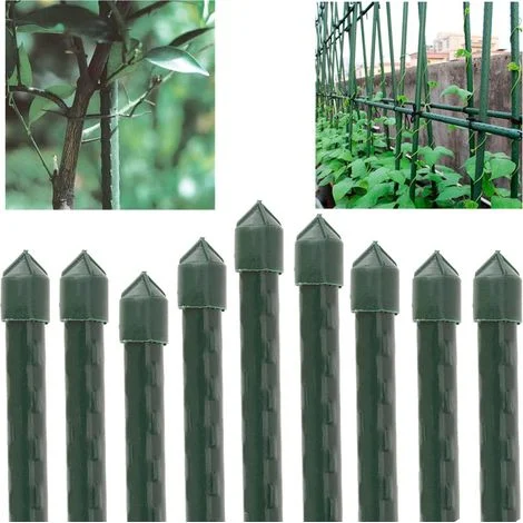 Tutore in acciaio plastificato 210 cm 16mmBastoncini per piante e alberiSupporti per pomodori e piante rampicanti