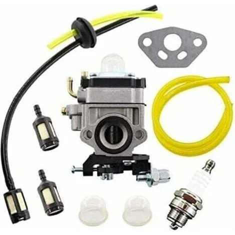 Kit carburatore per decespugliatore AL-KO, modelli TH23 TH26 TH34 23CC 25CC 26CC 33CC 35CC 101PB26 con tubo flessibile e filtro carburante.