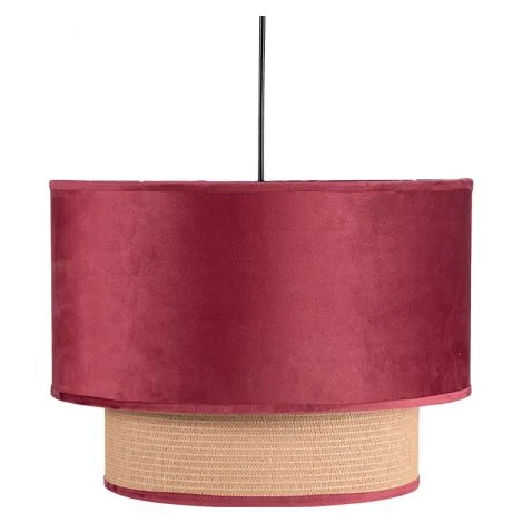 FAB 130291007Pendente 2 Sfumature Nerva 1xe27 Vino Rosso Regx40x40 Cm