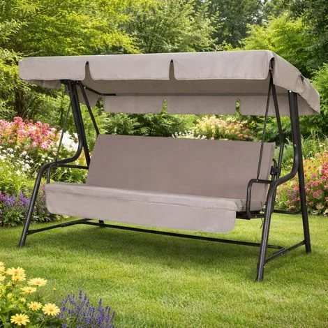 Dondolo da giardino 4 posti trasformabile in letto