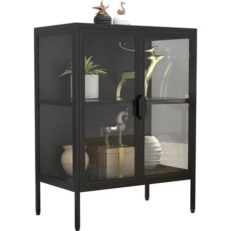 Vetrina in vetro in acciaio Floka S 80x60x35 - VCM