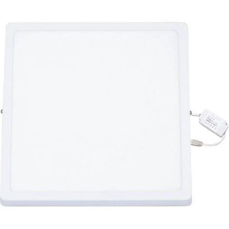 Plafoniera LED 24W Quadrata Slim 6000 K Fredda Moderna Soffitto Muro 27x27
