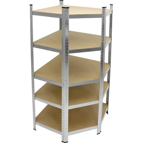 ECD Germany Scaffale in Metallo Officina Carichi Oggetti Pesanti Lavoro Garage Magazzino Scantinato 180x70x40 cm Portata fino a 750 kg Scaffalatura 5 Ripiani Senza Bullone Pannelli in MDF Robusto