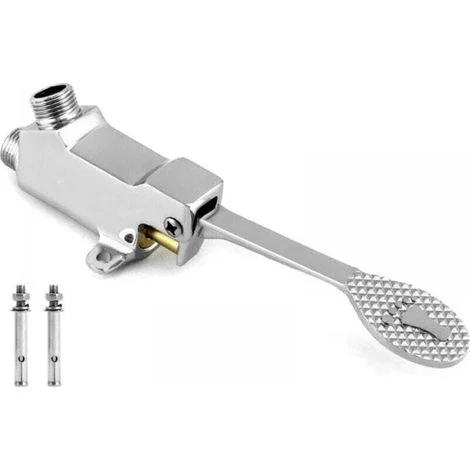 Valvola a pedale XU, valvola dell'acqua azionabile con il piede, per cucina e bagno, prodotto di qualità superiore, durevole e affidabile, materiali selezionati, conforme agli standard-Crezuo