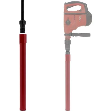 Corona diamantata Ø 40 mm con adattatore per trapano e perforatore SDS-max
