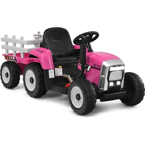 Trattore per bambini da 12 v con rimorchio telecomando